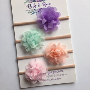 'Lola' Chiffon Flower Headbands